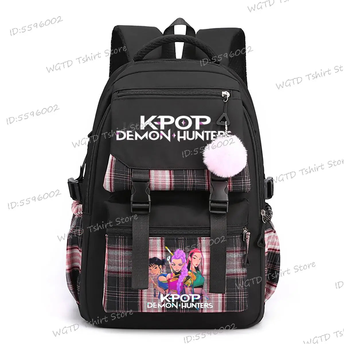 2025 Movie Print Children School Backpack KPop Demon Hunters Multi-function Knapsack Bag Students Girls New Fashion Schoolbag