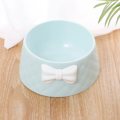 Pet Dog Feeding Bowl Small Cats and Dogs Shockproof Cute Bowl Knot Decorative Feeder Bowl Let The Dog Eat Utensils Cartoon Bowl