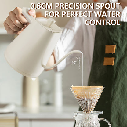 600ml Gooseneck Electric Kettle Hand Brew Coffee Pot Temperature Control Smart Tea Pot Rapid Heating Kettle 220V