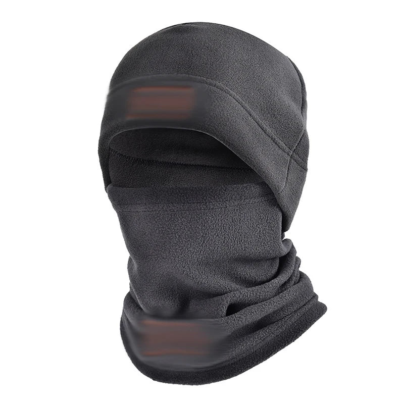 Autumn And Winter Fleece Hat Men's Sports Cold Swing Fleece Neck Cover Outdoor Cycling Mountaineering Mask Warm Cold Neck Set
