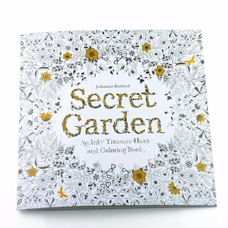 24 Pages Coloring Book for Children Adult Relieve Stress Kill Time DIY Painting Drawing Book Painting Kids Educational Toys