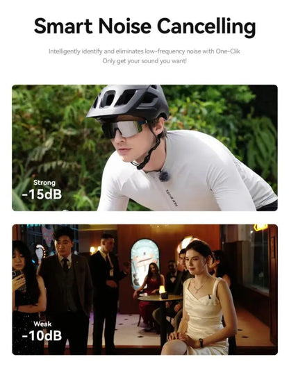 Hollyland Lark M2S Wireless Microphone for Interview Live Streaming Vlog Receiver Transmitter for iPhone Camera Android Phone