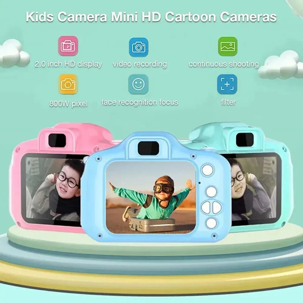 X2 Children Mini Digital Camera Can Take Pictures Video Lovely Small Camera Photography Children Birthday Gift Kids Toys for Kid