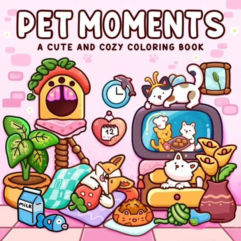 Creative Cartoon Coloring Book Stress Relief Educational Paperback Painting Gift Graffiti Painting Book for Adults And Teens