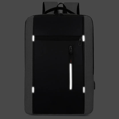 Portable Backpack Camping Travel Bag Business Daypack with USB Charging Port Fit 15.6 Inch Laptops for Men Women