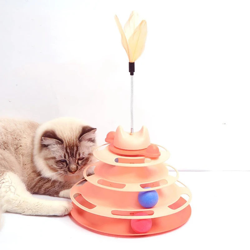 Cat toys, self-entertainment and cat-amusing sticks, pet cat turntable balls, cat-amusing artifacts, kitten supplies