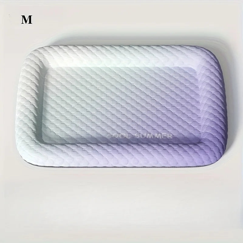 1pc Cool Pet Mat - Summer Cat and Dog Cooling Mat Washable Ice Self Cool Pad