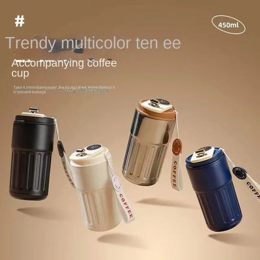 Coffee Cups with Temperature Display Smart Coffee Insulated Mug 316 Stainless Steel Display Temperature Double-walled Insulation