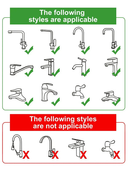 Universal 1080° Rotation Faucets Extender Sprayer Head Kitchen Robot Arm Extension Faucet Aerator Mixer Bubbler Water Tap Nozzle