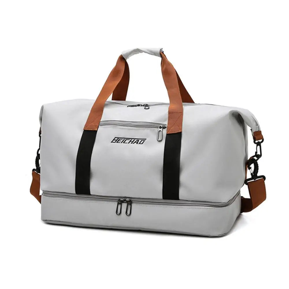 Large Capacity Gym Bag Portable Short Distance Travel Bag Sports Fitness Waterproof Handbag Luggage Storage Bag