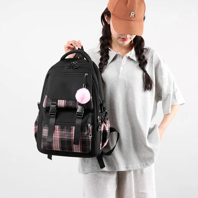 Cute Cinnamoroll Print School Backpack Women Girls Travel Backpack Children Teeneger Students Schoolbags Cinnamoroll Bags Gift