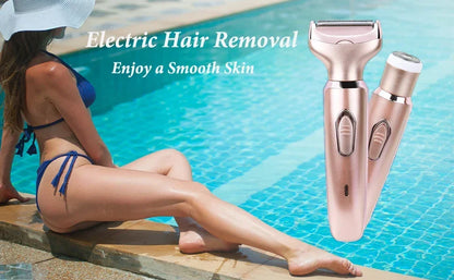 2 In 1 portable Electric Haircut Trimmer epilator woman facial intimate area for body hair removal Sex Shaver Bikini Pubic Rosor