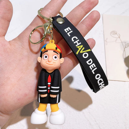 Hot Game Friday Night Funkin Keychain Cute 3D Model Silicon Keychain for Backpack Keyrings Accessories Fans Gifts Trinkets