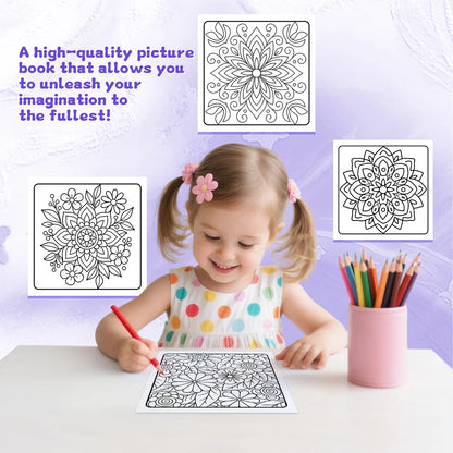 MANDALAS COLORING BOOK Coloring Book Flowers For Adults And Teens Featuring 12 Page  for DIY Graffiti Painting Drawing books