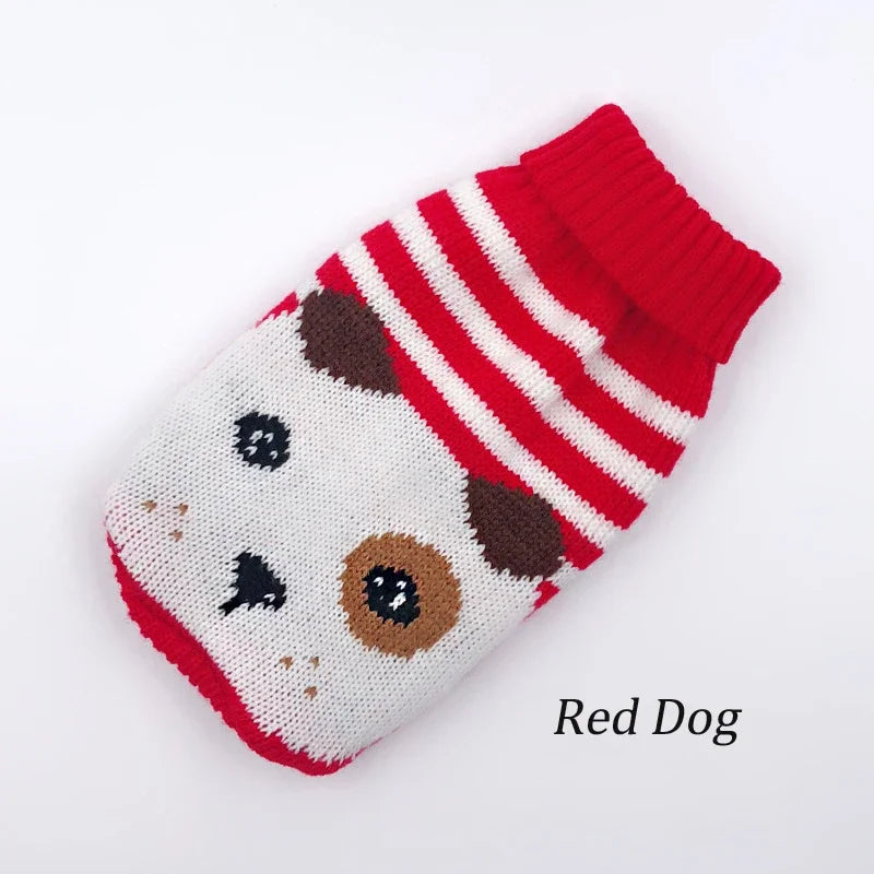 Christmas Cat Dog Sweater Pullover Winter Dog Clothes for Small Dogs Chihuahua Yorkies Puppy Jacket Pet Clothing ubranka dla psa