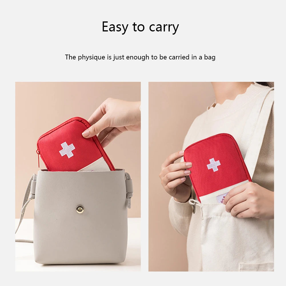 Portable Medicine Bag Empty Small First Aid Kit Survival Medical Emergency Medicine Pill Storage Bag Outdoor Camping Equipment