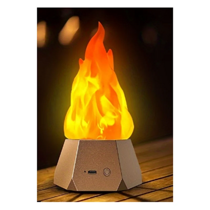 A02M-2Pc LED Simulation Flame Lamp Set For Outdoor Camping And Garden Landscape, Dining Table Decorative Lighting