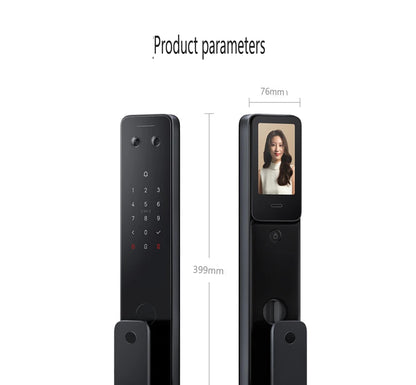 2025 Xiaomi Smart Door Lock 2 Cat Eye Visual Screen Fingerprint Bluetooth NFC Unlock For MiHome Push-pull Lock With Camera