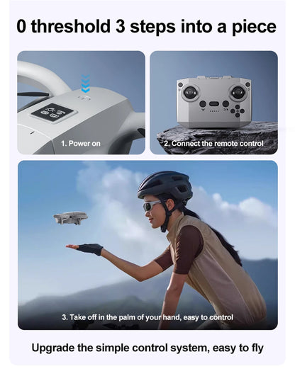 Drones GT3 MINI GPS 8K Professional HD 180° Dual Cameras WIFI Brushless Motors Obstacle Avoidance FPV Foldable Quadcopter Toys