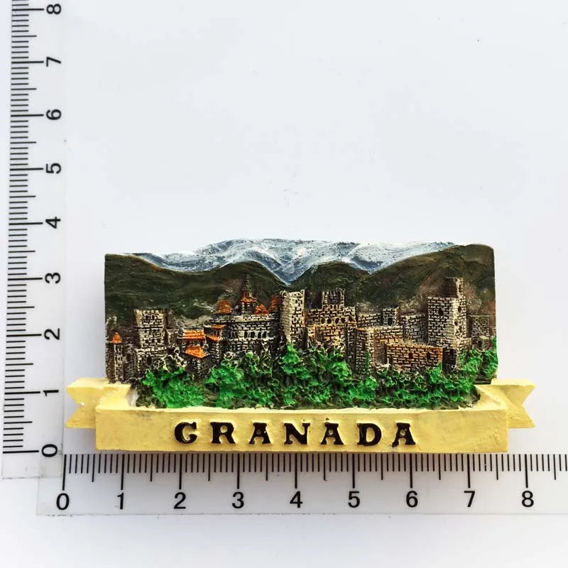 Europe Spain 3D Refrigerator Magnet Tourist Souvenirs Stickers,Home & Kitchen Decoration Fridge Magnet Message Sticker
