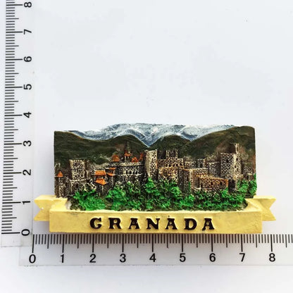 Europe Spain 3D Refrigerator Magnet Tourist Souvenirs Stickers,Home & Kitchen Decoration Fridge Magnet Message Sticker