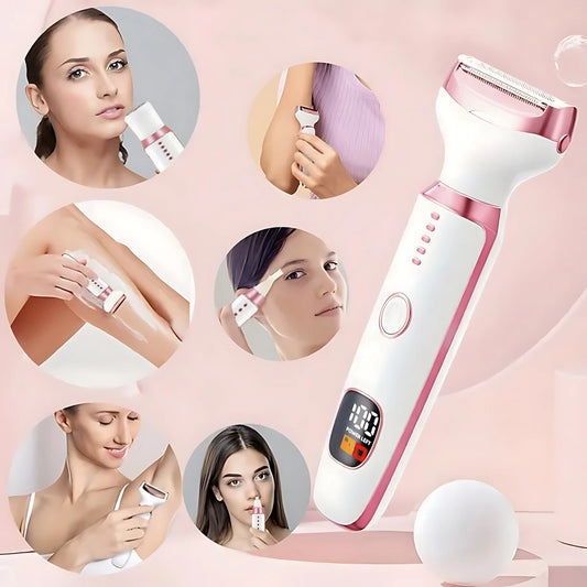 Women Epilator Trimmer Electric Lady Shaver Groin Armpit Arm Leg Bikini Hair Razor Rechargeable Lithium Battery Grooming Kit