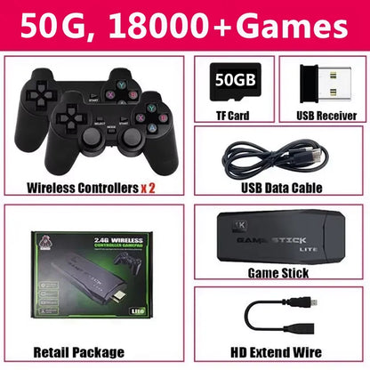 M8 4K Video Game Console Built-in 20000 Games Wireless Controller Gamepad Retro Handheld Game Player For PS1 Dropshipping