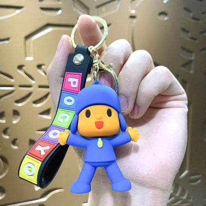 Funny Animal Key Chain Three Dimensional Doll Bag Pendant Car Key Chain Doll Machine