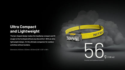 NITECORE NU27 Rechargeable Headlamp 600Lumens Dual-Core MCT UHE LEDS Ultra Lightweight Waterproof Runing Headlight