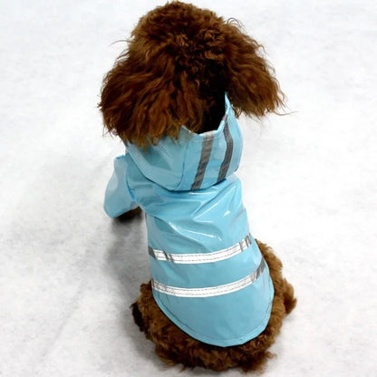 Small Dog Raincoat Reflective Waterproof Windproof Pet Dog Coat Puppy Cats Raincoat Chihuahua Bulldog Pets Cape Poncho Clothes