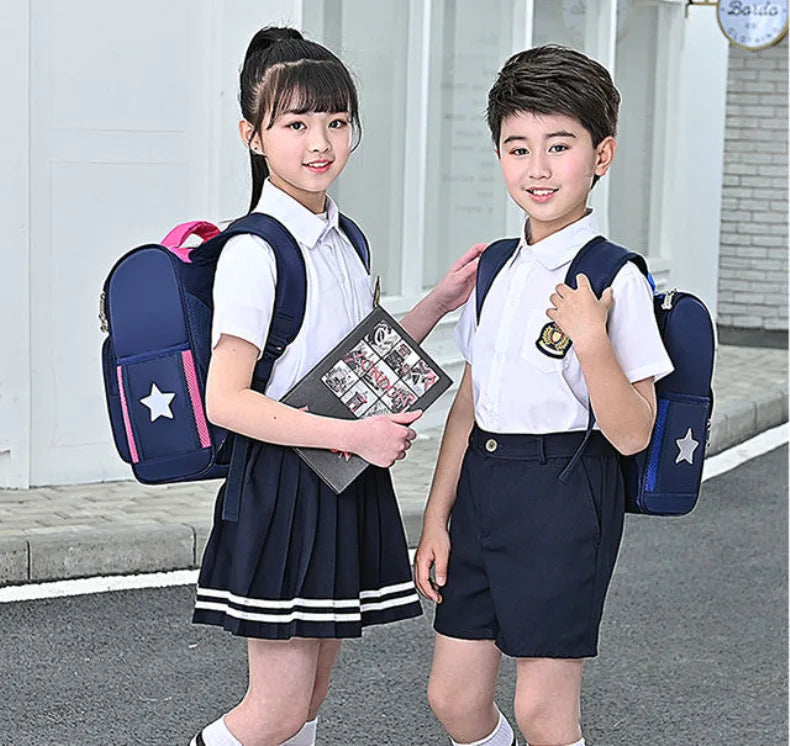 Students Simple Primary School Bags Boys 1-6 Grade Spine Protection Burden Reduction Schoolbag Girls Backpack Unisex Mochila Bag