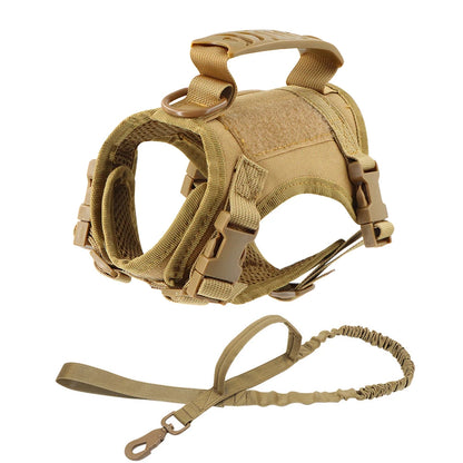 Tactical Dog Harness Small Breed Puppy Harness Cat Vest Adjustable For Military Service Dogs Accessories Training Working
