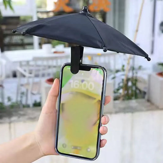 Portable Outdoor Mobile Phone Sunshade Umbrella with Sunshade Clip Creative Mini Phone Umbrella Stand Stylish Stand