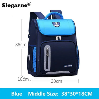 Students Simple Primary School Bags Boys 1-6 Grade Spine Protection Burden Reduction Schoolbag Girls Backpack Unisex Mochila Bag