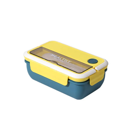 Plastic Compartments For Students And Office Workers, Large Capacity Bento Box With Lid, Sealed Insulated Lunch Container