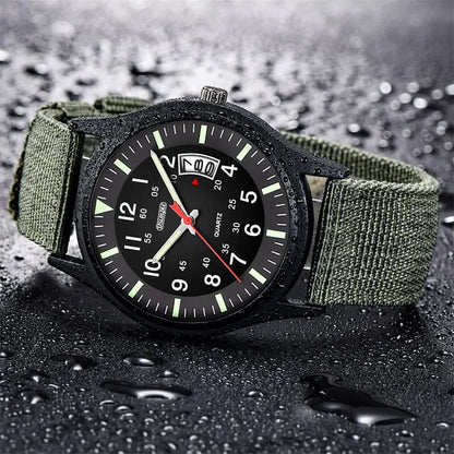 Reloj Hombre 2023 Fashion Mens Nylon Watches Luxury Men Army Military Quartz Watch Calendar Date Wristwatch Relogio Masculino