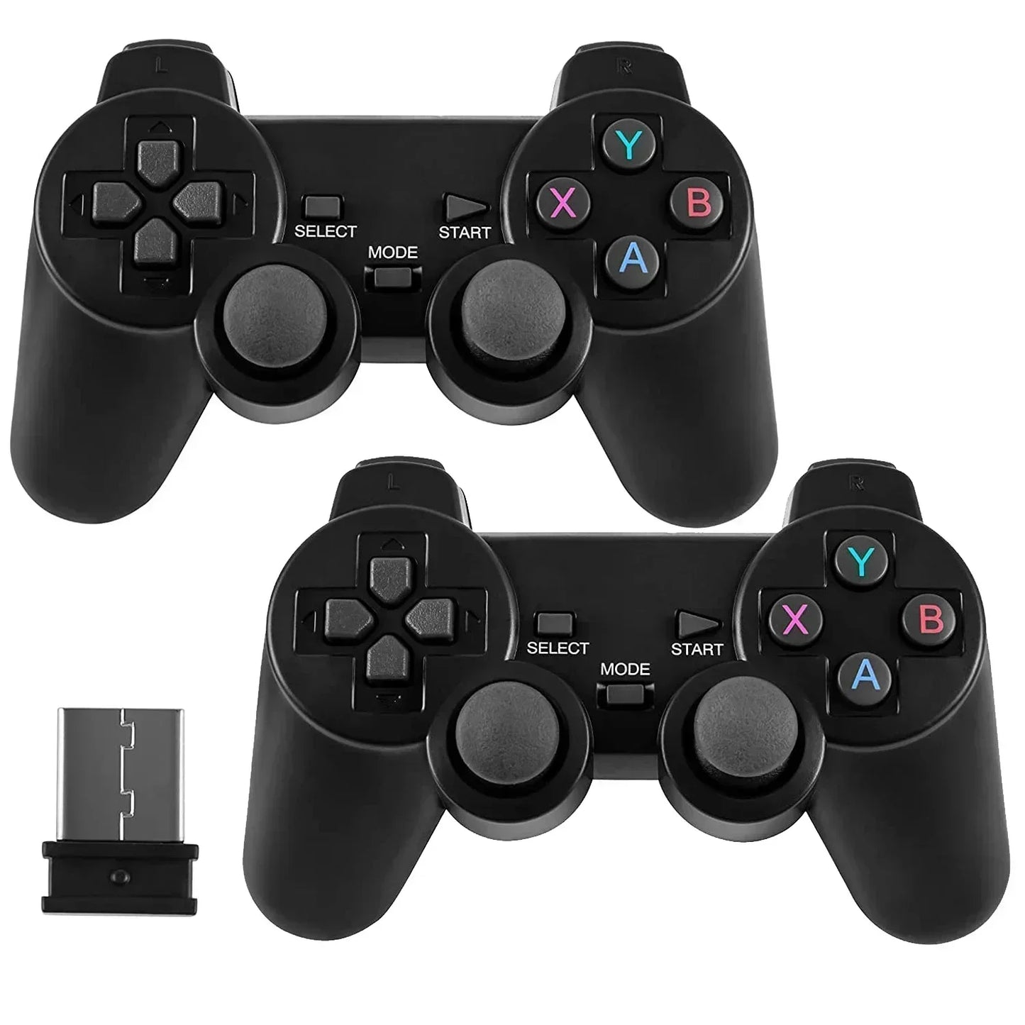 4K HD Video Game Console 2.4G Double Wireless Controller For PS1/FC/GBA Retro TV Dendy Game Console 10000 Games Stick Dropship