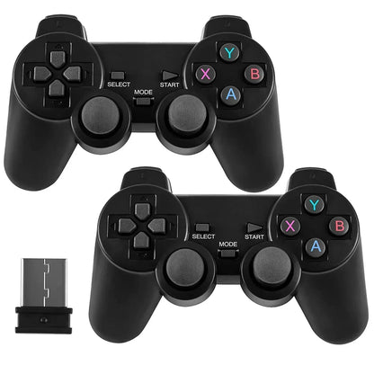 4K HD Video Game Console 2.4G Double Wireless Controller For PS1/FC/GBA Retro TV Dendy Game Console 10000 Games Stick Dropship