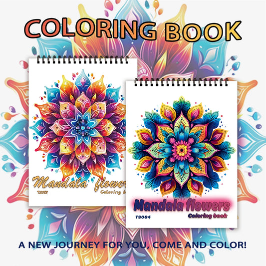 Spiral Coloring book -30 Sheets adult coloring book, 11.2 x 8.3 inches, 100g thick paper, drawing book, homecoming holiday gift