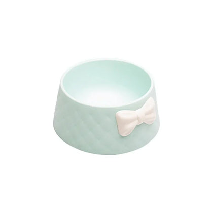 Pet Dog Food Bowls ,Lovely Bowknot Puppy Feeder Dish Bowl,Feeders Bow Cat Bowl For Water Sweet Princess Pet Feeding Bowls миски