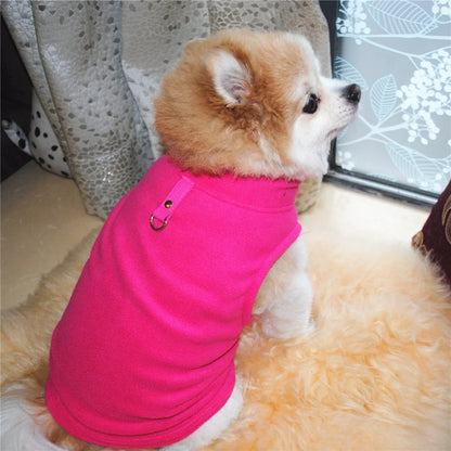 Pet Autumn Winter Warm European American Fleece Vest Costume Dog Cat Coat Waistcoat Puppy Fashion Jacket Breathable Clothes