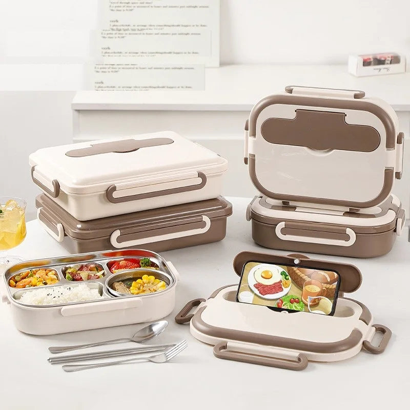 Cute Lunch Box For Kids Compartments Microwae Bento Lunchbox Children Kid School Outdoor Camping Picnic Food Container Portable