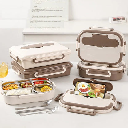 Cute Lunch Box For Kids Compartments Microwae Bento Lunchbox Children Kid School Outdoor Camping Picnic Food Container Portable