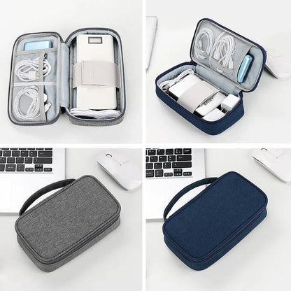 Travel Cable Organizer Bag Pouch Electronic Accessories Gadget Carry Case Portable Waterproof Storage Bag for Cable Cord