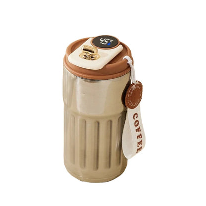 450ml Thermal Mug Thermos Bottle Smart Display Temperature  Stainless Steel Vacuum Cup Office Coffee Cup Business Portable