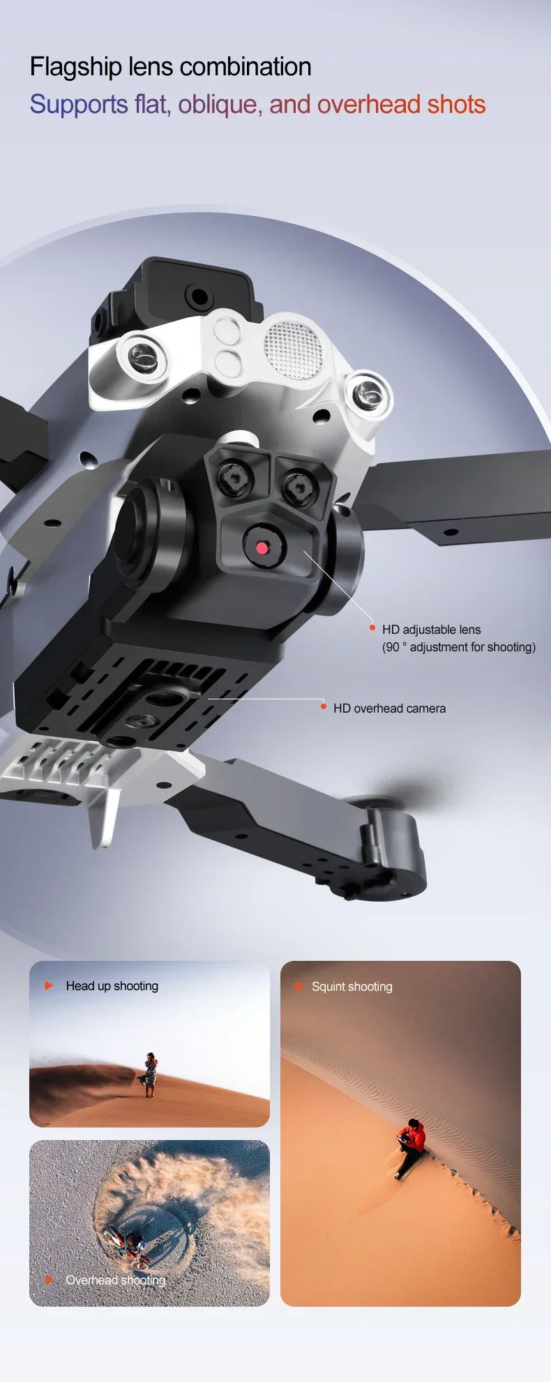 LU200 Drone 8K GPS Professional HD Aerial Photography Triple-Camera WIFI Omnidirectional Obstacle Avoidance Drone 10000M