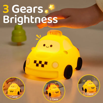LED Tennis Night Light for Baby Nursery Toddler Fun Football Silicone Sleeping Light Rechargeable Bedside Touch Lamp For Room