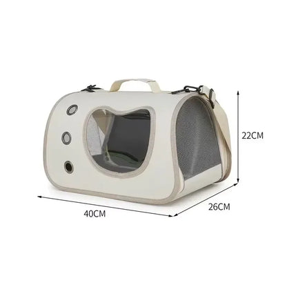 Cat Shoulder Bags High-capacity Cat Bag Foldable Hand-held Space Capsule Mesh Breathable Outing Pet Crossbody Bag Pet Backpack