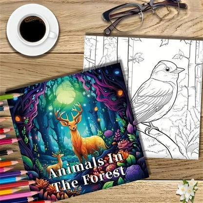 1pc Art Coloring Book 22 Page Coloring Books Gift For Birthday Party Relieve Stress Kill Time Graffiti Painting Drawing Art Book