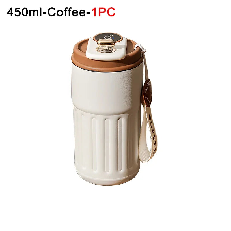 Coffee Cups with Temperature Display Smart Coffee Insulated Mug 316 Stainless Steel Display Temperature Double-walled Insulation
